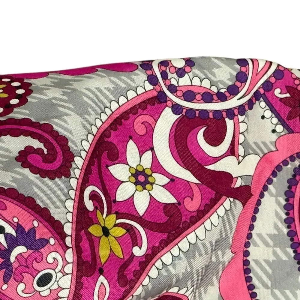 Vera Bradley Pink Paisley Laundry Bag Large Shoulder Bag Duffle Drawstring
